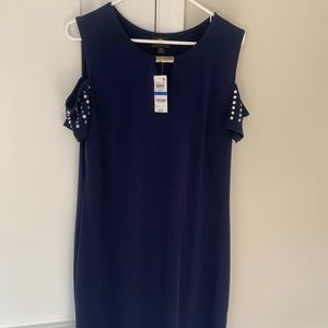 Cold shoulder cocktail dress
